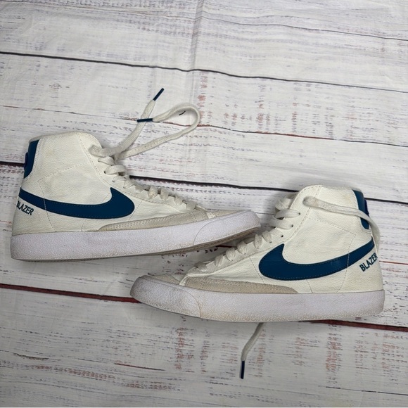 Nike Blazer Mid \'77 \'Athletic Club\' DQ8596-100 Women\'s 9 Blue White Sneaker main image 5